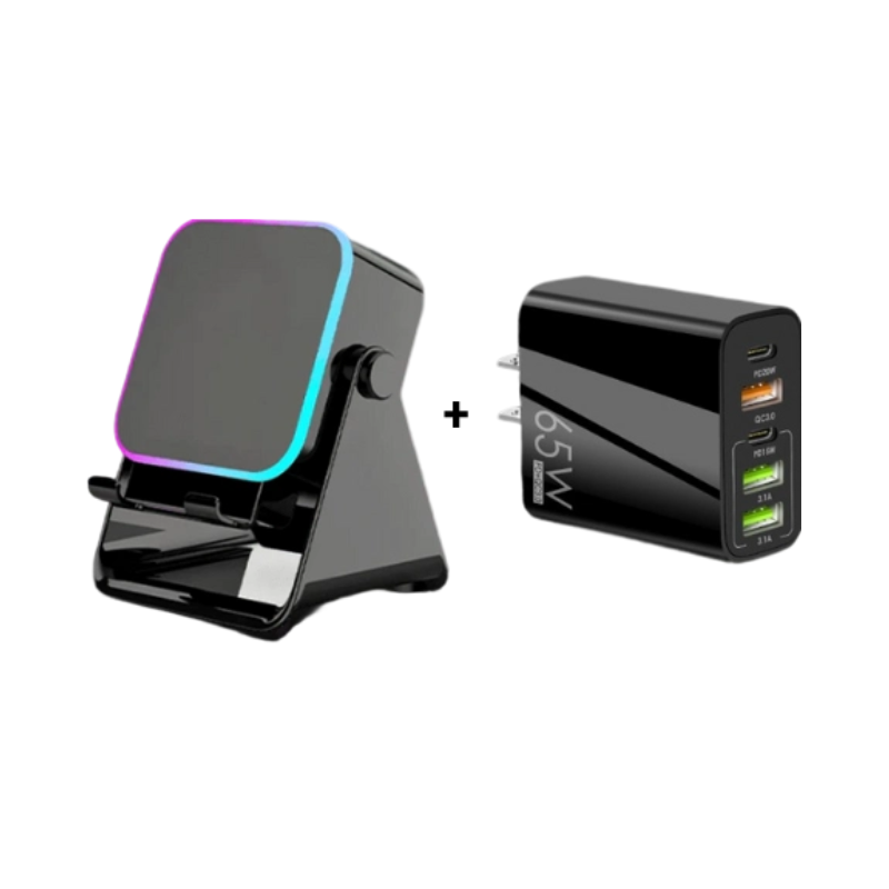 🔥Limited 50% discount!🔥 5-in-1 wireless Bluetooth speaker with induction function and adjustable cell phone holder