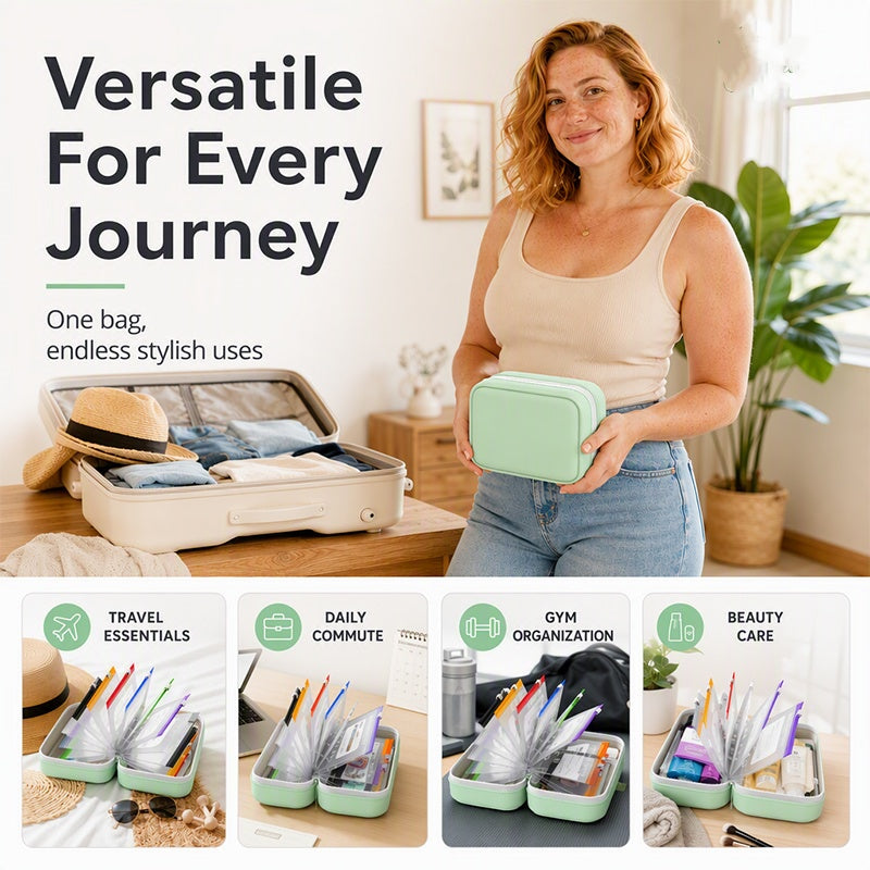🎉 2026 Sale — Over 9,000 Sold! 💊 A8 Waterproof Pill Pouch Set – 14 Color-Coded Pouches, Crush-Proof Shell, Up to 2 Weeks of Meds! ✨