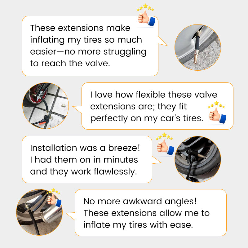 🔥Universal Flexible Tire Valve Extension