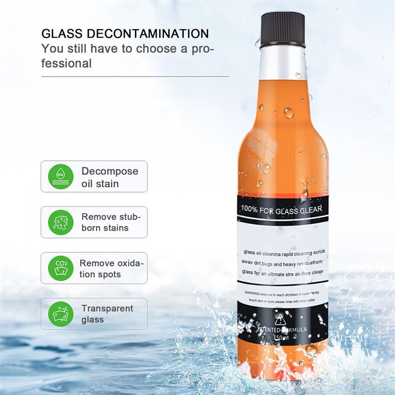 🔥HOT SALE✨Car Glass Oil Film Stain Removal Cleaner|Buy 3 Get 1 Free🚗