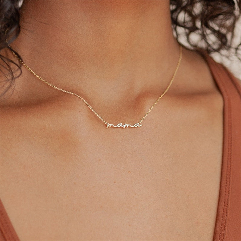 🔥🔥🔥Mother's Day Hot Sale Script Necklace - 15 inch