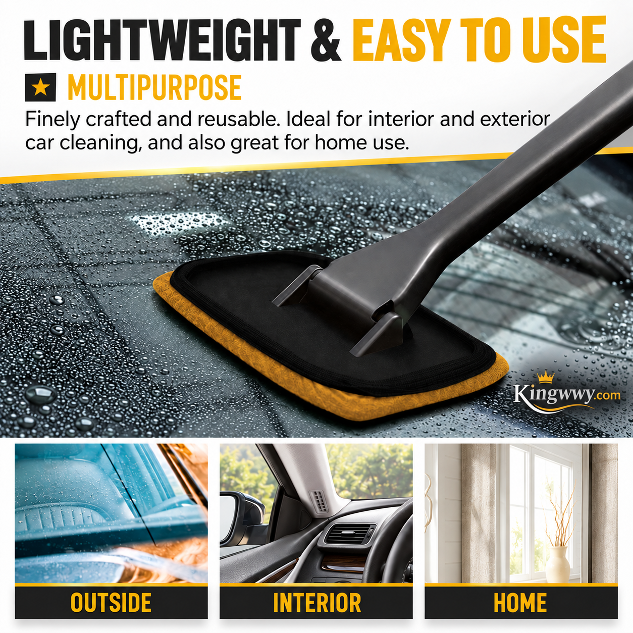 💦🚘 Stop blurry, greasy car windows! The complete window cleaning set with double‑sided pad and optional oil stain remover & anti‑fog – clear visibility in every season. 50% OFF!