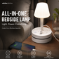 💡🔌 Bedside Lamp with USB & AC Outlets – 50% OFF! 3/4 AC, 2 USB, 1 Type-C – charge devices while you sleep. ⭐🏠