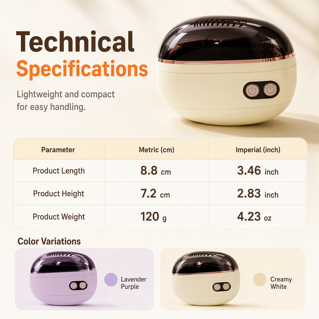 ✂️ 2-in-1 Smart Electric Nail Clipper & Polisher – Anti-Pinch Safety & LED Light 💅