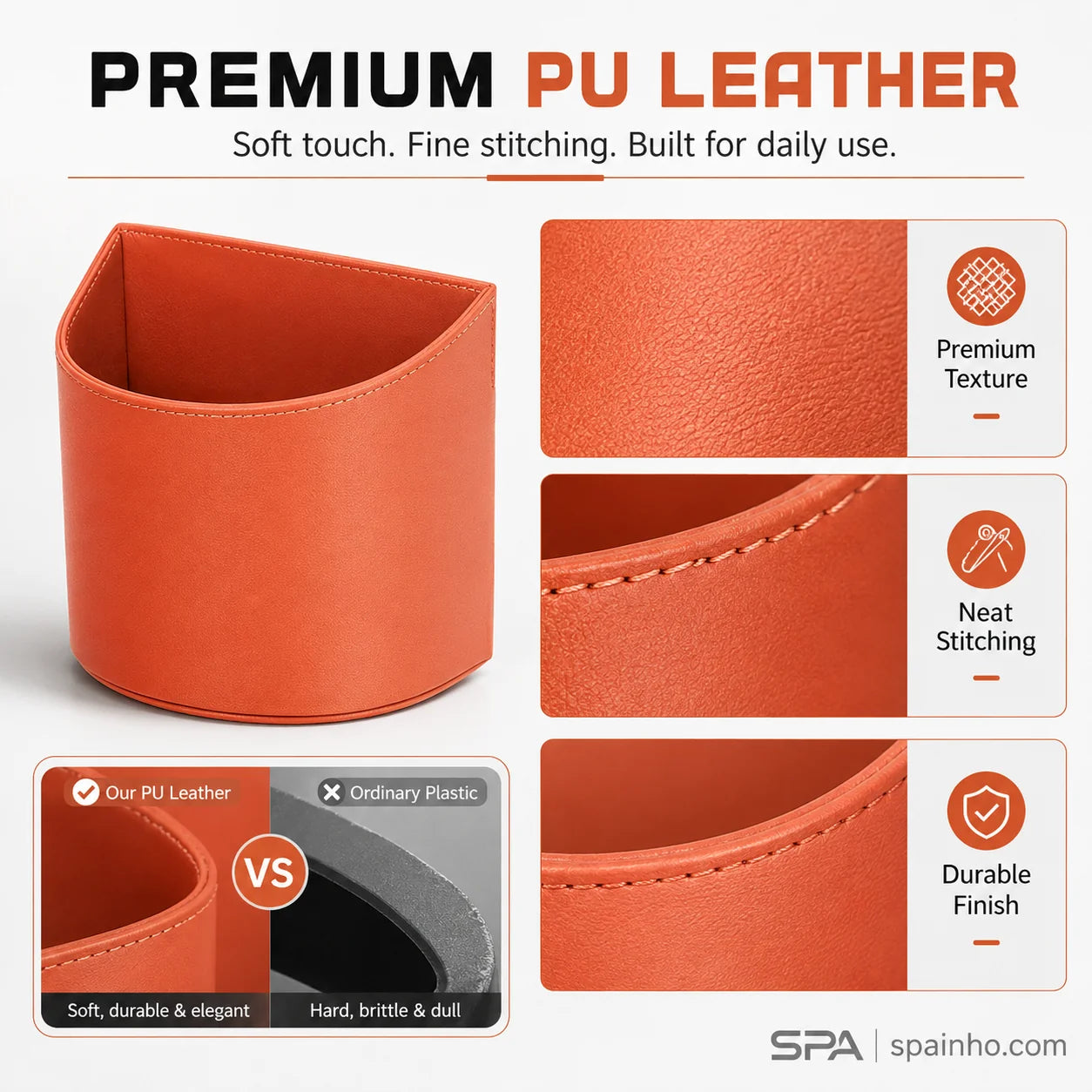 🥳2026 HOT SALE🥳💞50K+ SOLD!🚗🧺 50% OFF! Leather Car Door Cup Holder – Wide‑mouth opening, easy reach for drinks & phone. Clip‑on secure fit. PU leather, tough & stylish. 🛡️✨（副本）