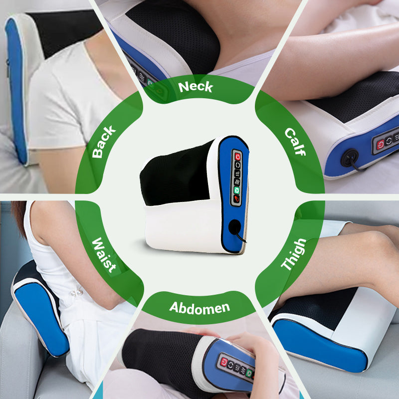 🎊Clears Away All Your Fatigue in a Jiffy🎊Multifunctional Deep Kneading Massage Pillow with Heat