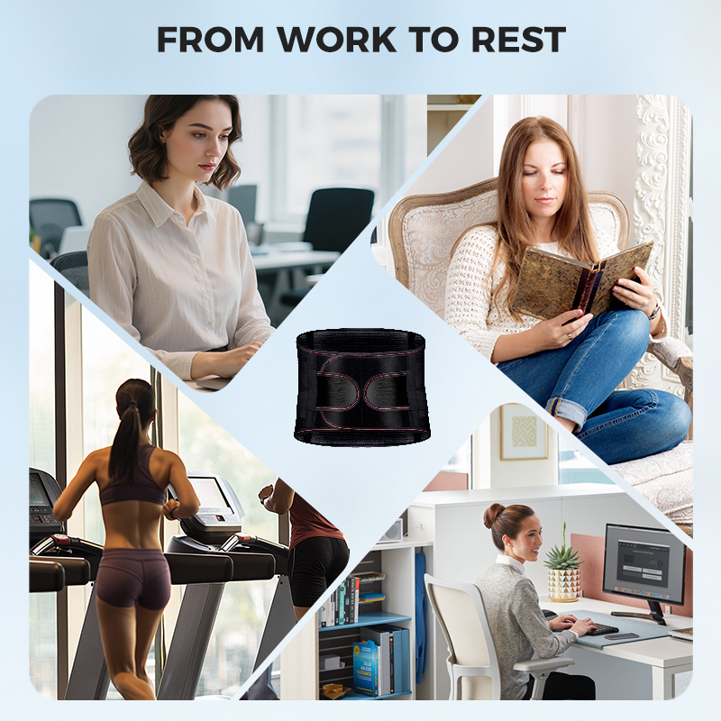 Heat-pressed Mesh Breathable Steel Plate Support Waist Protector