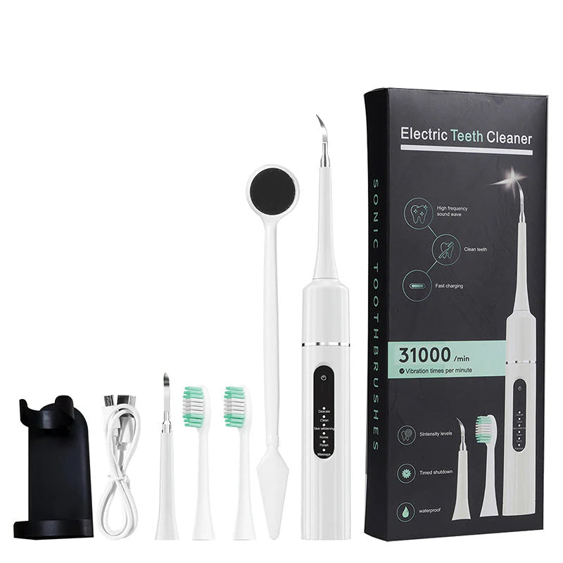 🦷 Ultrasonic Electric Tooth Cleaner - Deep Clean & Whitening at Home Like a Dentist! ✨