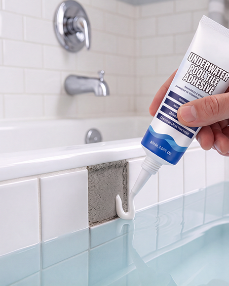 Bathtubs adhesive application