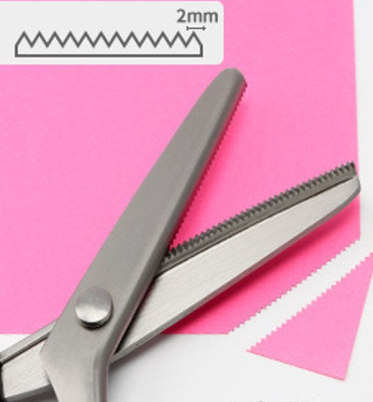 ✂️50% OFF NOW! Pinking Sewing Scissors, Zig Zag Fabric Shears Prevent Cloth Fraying for Sewing Quilting DIY Crafts