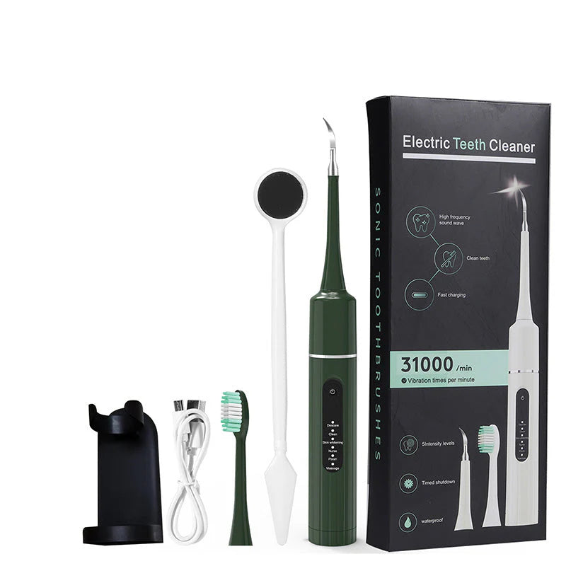 🦷 Ultrasonic Electric Tooth Cleaner - Deep Clean & Whitening at Home Like a Dentist! ✨