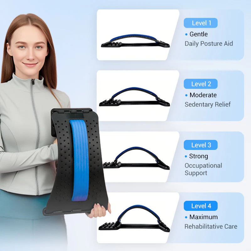 🧲 50% OFF NOW! 🔥 Magnetic Lumbar Stretcher – Acupressure Massage, Portable Design & Relieves Back Pain 🧘‍♂️✨