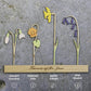 Birth Flowers Wooden Crafts Home Decor