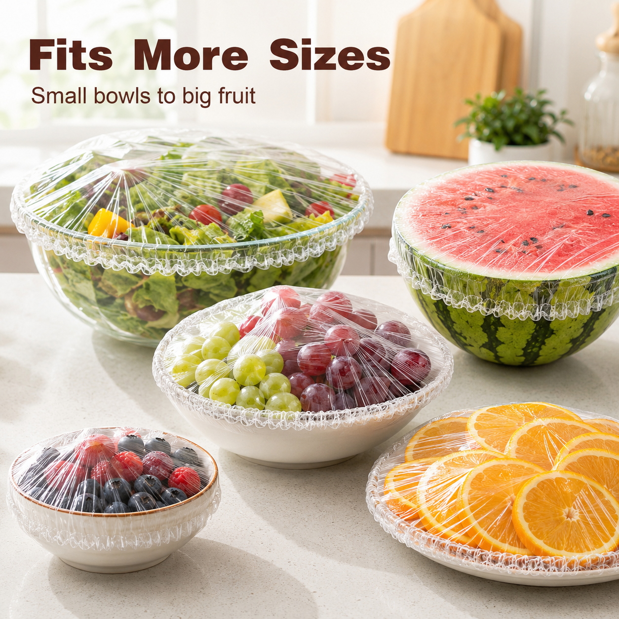 ⏳LAST DAY SALE ONLY $0.059!🔥Disposable Stretch Food Covers for Bowls & Plates