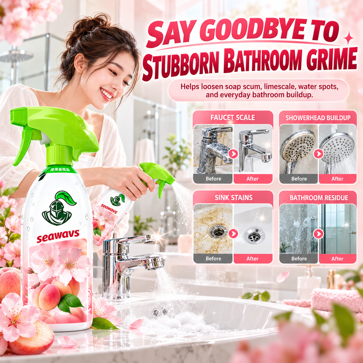 🥳HOT SALE🥳💞Kills 99.9% germs, plant-based & fresh scent. One bottle replaces all – grab yours! ✅