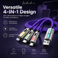 4-in-1 LED Light Up Charging Cable