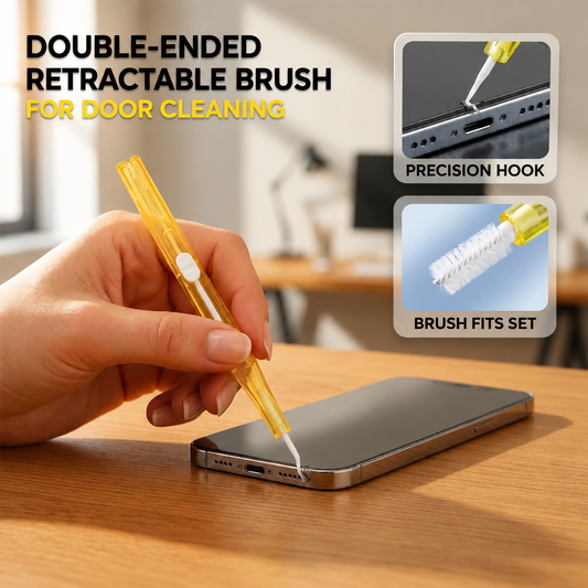 Double‑Sided Retractable Gate Cleaning Brush