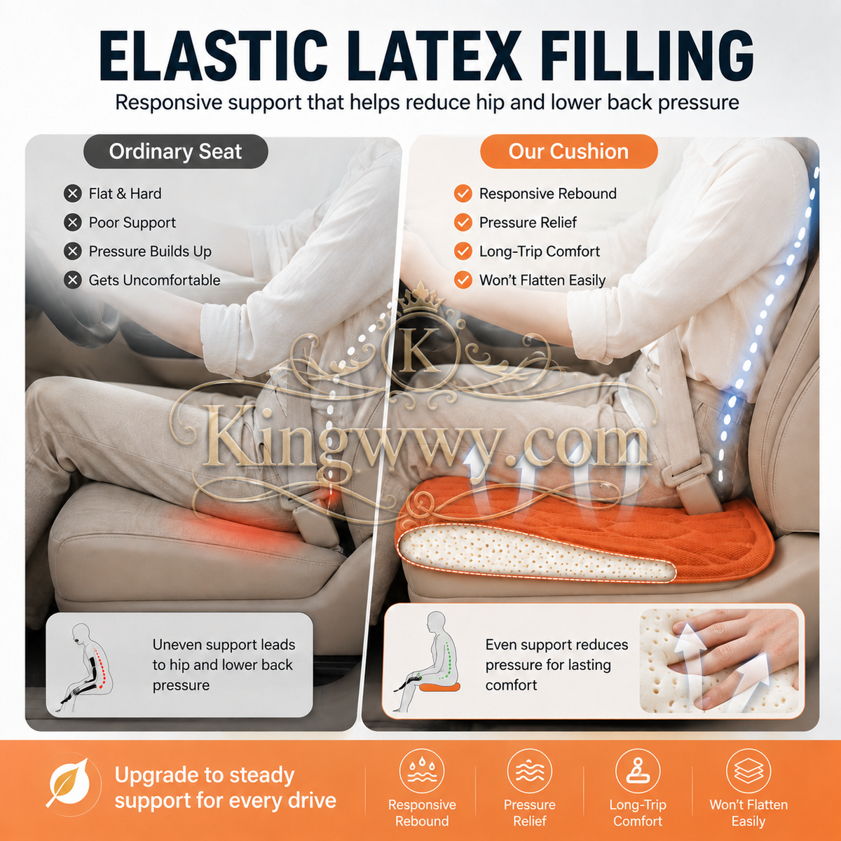 Universal Breathable Car Seat Cushion