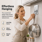 Stainless Steel Wall Hooks – No‑Drill with Waterproof Mounting
