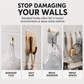 Stainless Steel Wall Hooks – No‑Drill with Waterproof Mounting