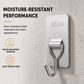 Stainless Steel Wall Hooks – No‑Drill with Waterproof Mounting