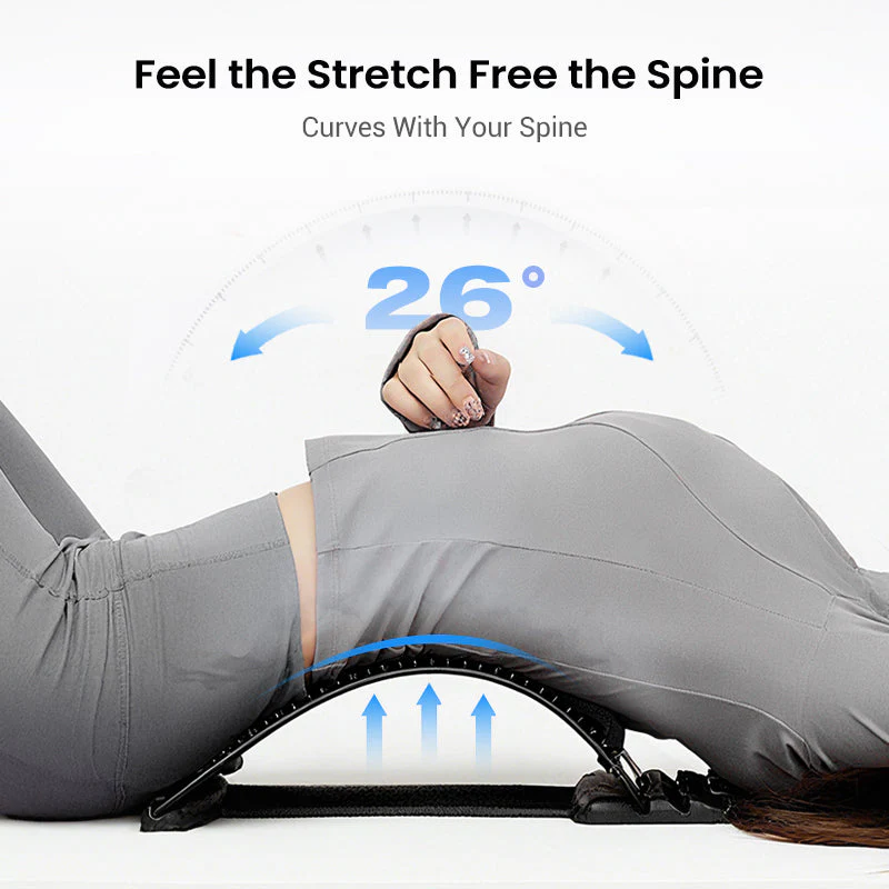 🧲 50% OFF NOW! 🔥 Magnetic Lumbar Stretcher – Acupressure Massage, Portable Design & Relieves Back Pain 🧘‍♂️✨