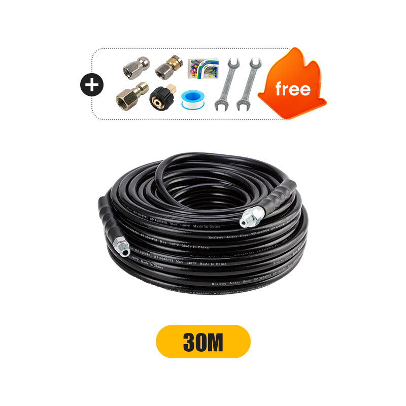 🚿 5800 PSI sewer cleaning kit – Rotating nozzle and reinforced hose for unclogging pipes 🛠️✨ – Free shipping