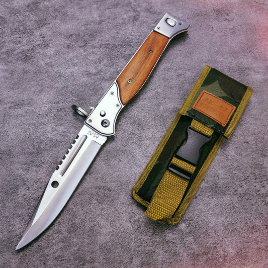 💥2025 Hot Sale 50% Off🔥Outdoor Stainless Steel Portable AK-47 Folding Knife