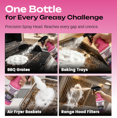 🌟BUY 3 GET 1 FREE!!💦Fast-Acting Heavy-Duty Grill Degreaser Spray