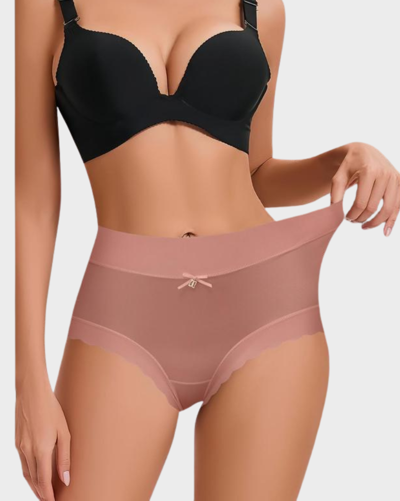 🌸Last Day-Buy 1 Get 3 Packs🔥2025 Silky High-Waist Seamless Briefs With Scalloped Edges