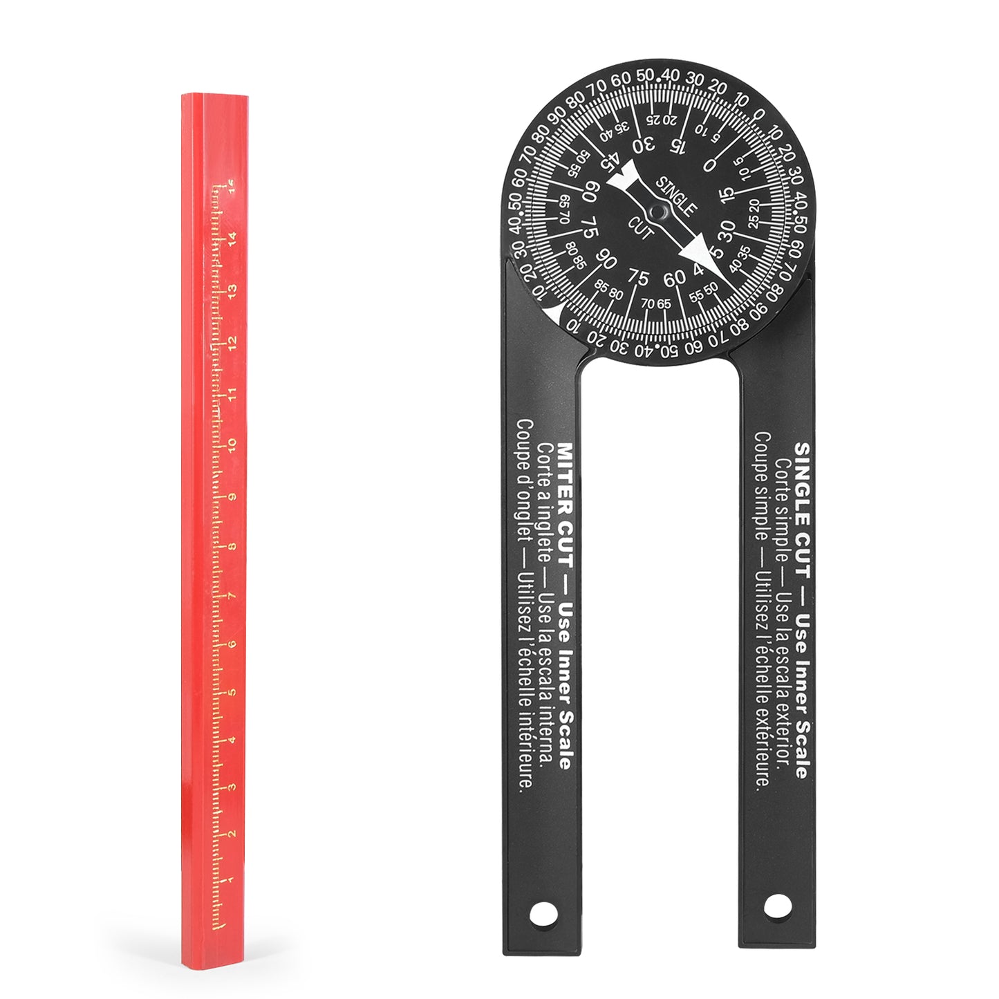 📏 7-inch Aluminum Mitre Saw Conveyor | Precision Angle Finder
