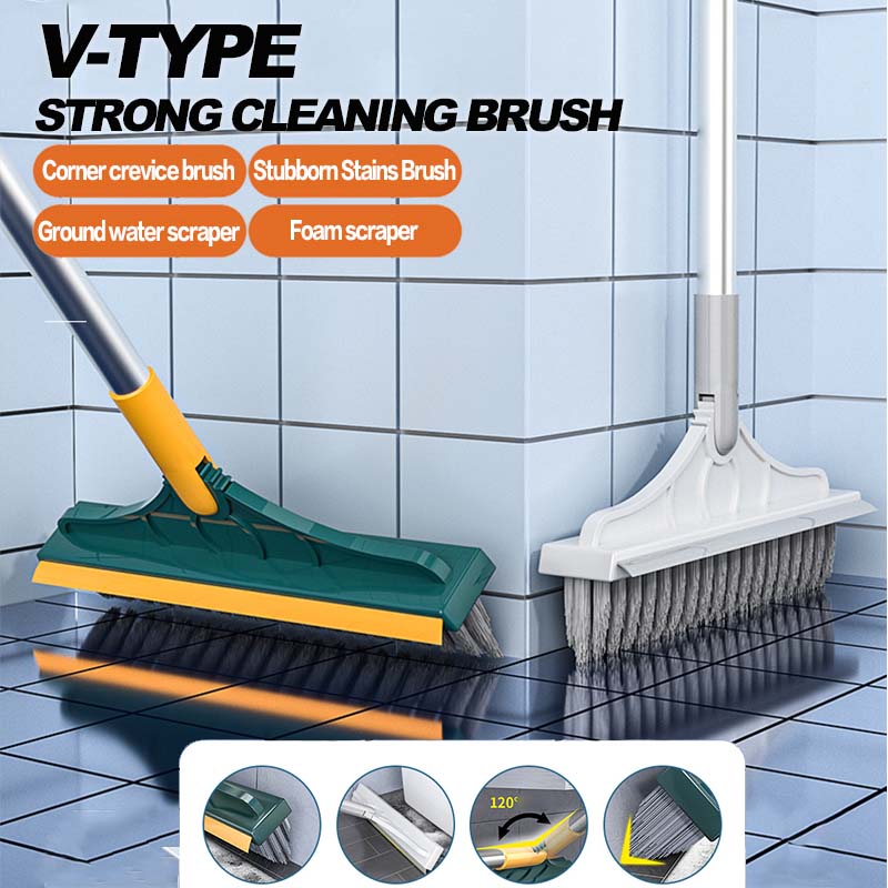 🧹 2-in-1 Floor Brush Scrub Brush