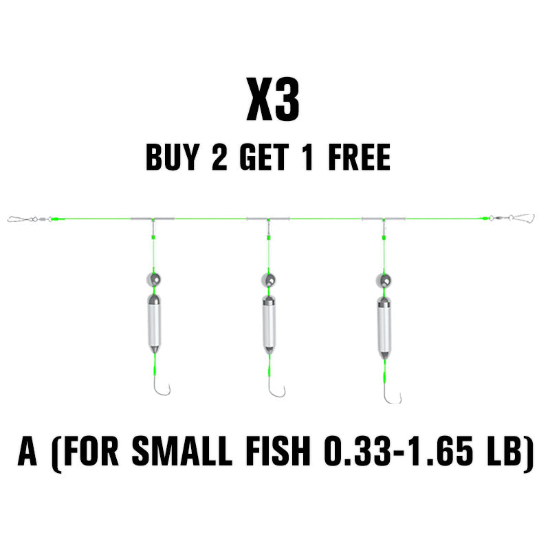 🔥3 Hooks Anti Drift Bottom Fishing Rig
