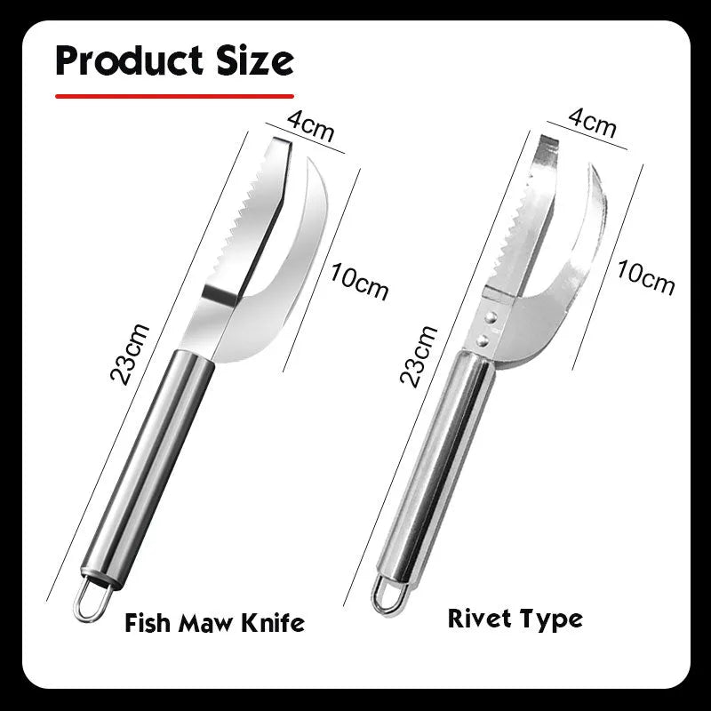 ✨Buy More Save More✨Stainless Steel 3 In 1 Fish Maw Knife