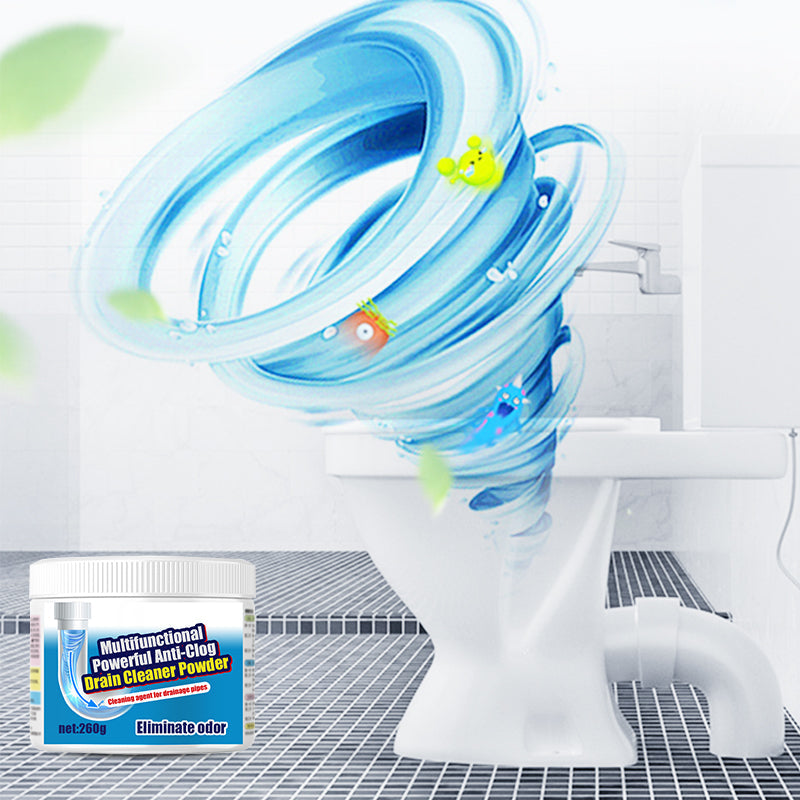 ⚡30K+ SOLD!Powerful Dissolving Deodorizing Floor Drain Cleaner Powder for Pipe Clearing