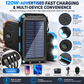Solar Power Bank with LED Flashlight