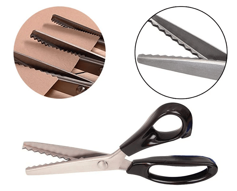✂️50% OFF NOW! Pinking Sewing Scissors, Zig Zag Fabric Shears Prevent Cloth Fraying for Sewing Quilting DIY Crafts