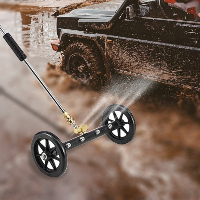 🔥2025 Hot Sale 🔥Undercarriage Pressure Cleaner Water Broom Dual Purpose Road Undercarriage Cleaner Dual Function Car Chassis Cleaning Brush