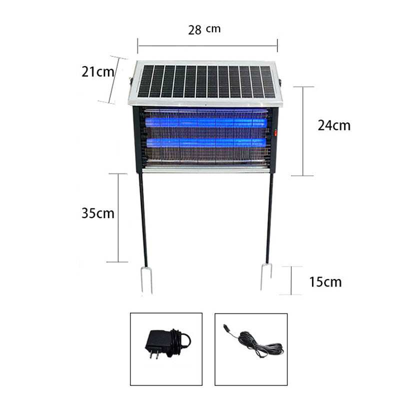 🏆2026 New Arrivals - 50% Off!🔥3500V High Powered Solar Bug Zapper for Indoor & Outdoor ｜Zap mosquitoes day and night – solar‑powered, chemical‑free, 3500V of instant kill ⚡🦟✨