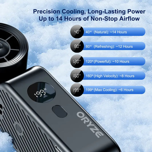 Handheld High Speed Fan 5-in-1 Rechargeable , Adjustable Airflow, USB Cooling, Perfect forTravel, Office, and Personal Use