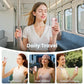 Mini Handheld Fan with LED Display –👍5-Speed Turbo Pocket size Fan.✨USB Rechargeable, High-Speed Cooling for Travel & Makeup. Perfect Gift. Portable Refrigeration