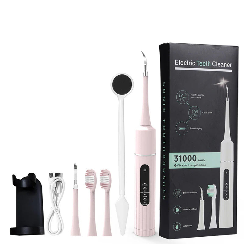 🦷 Ultrasonic Electric Tooth Cleaner - Deep Clean & Whitening at Home Like a Dentist! ✨