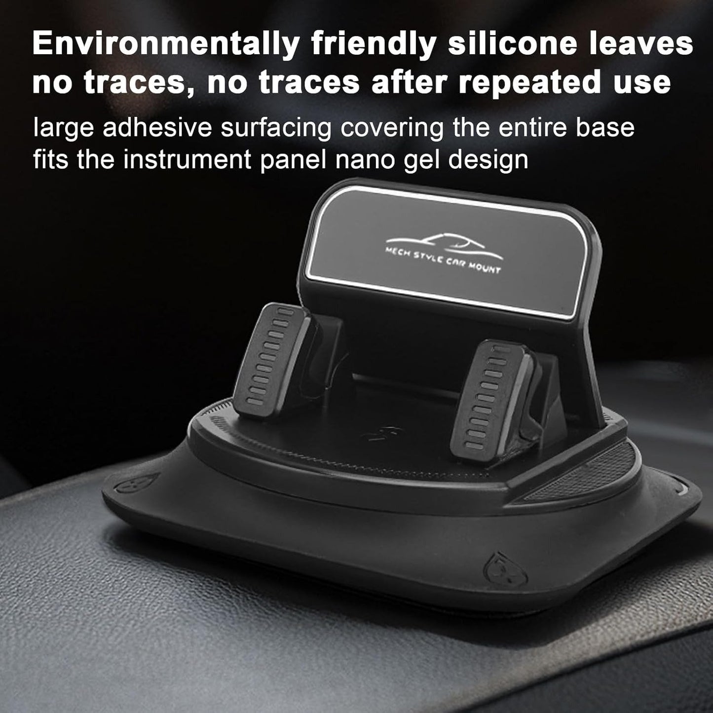 ⏳Limited-time 50% off & Super Fast Delivery⚡Dashboard Phone Holder - Adjustable Holder, Silicone Holder | Adhesive Car Organizer for Horizontal & Vertical Placement 🚗📱