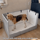 🐾 Toilette per Cani con 3 Pareti Antischizzo ✨ Protegge Pavimento e Pareti, Pieghevole e Salvaspazio