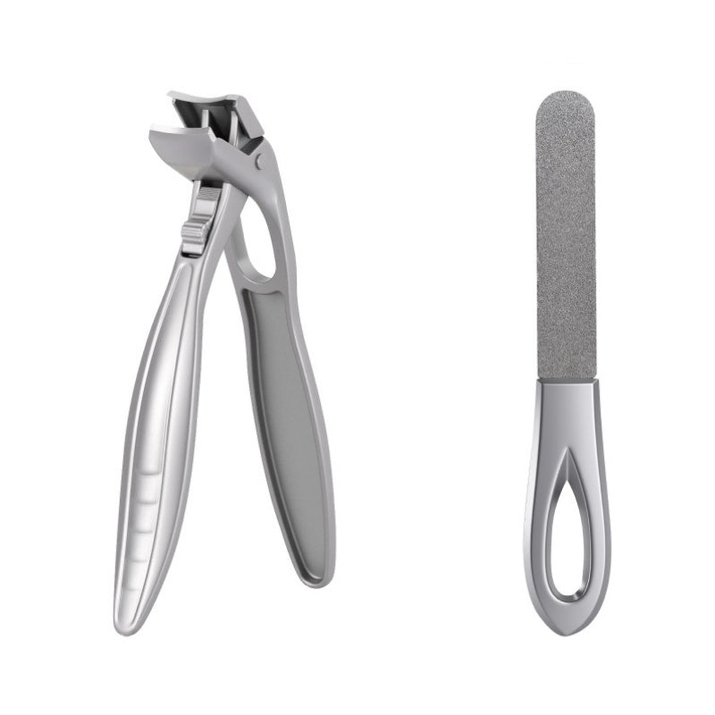 ⏳LAST DAY SALE 50% OFF !!📢Perfect Curved Design | Stainless Steel Nail Clipper | Effortless Grip for Seniors ✨