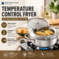 🍤 LIMITED‑TIME 50% OFF! ⚡ 201 Stainless Steel Tempura Fryer Pot – Thermometer, Drain Rack, Deep‑Body ✨