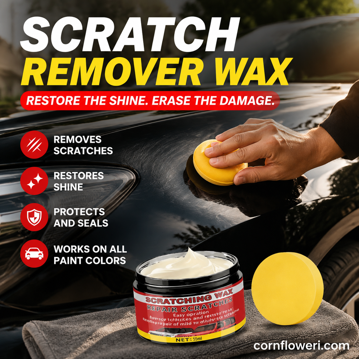 🔥Limited Time Promotion 50% OFF🔥Ultimate Car Scratch Remover Wax