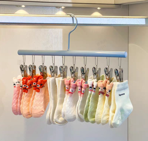 Stainless Steel Laundry Drying Rack with 20 Clips