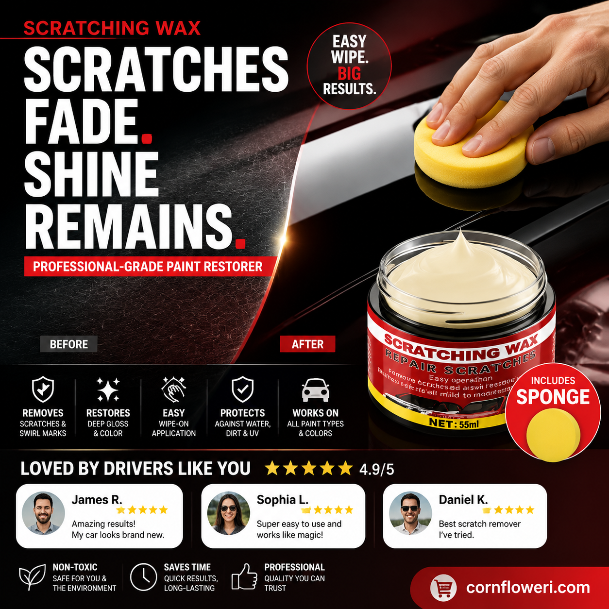 🔥Limited Time Promotion 50% OFF🔥Ultimate Car Scratch Remover Wax