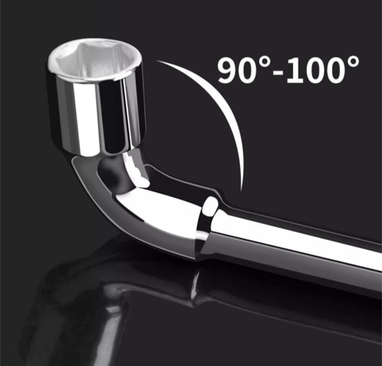 Double-ended milling elbow wrench